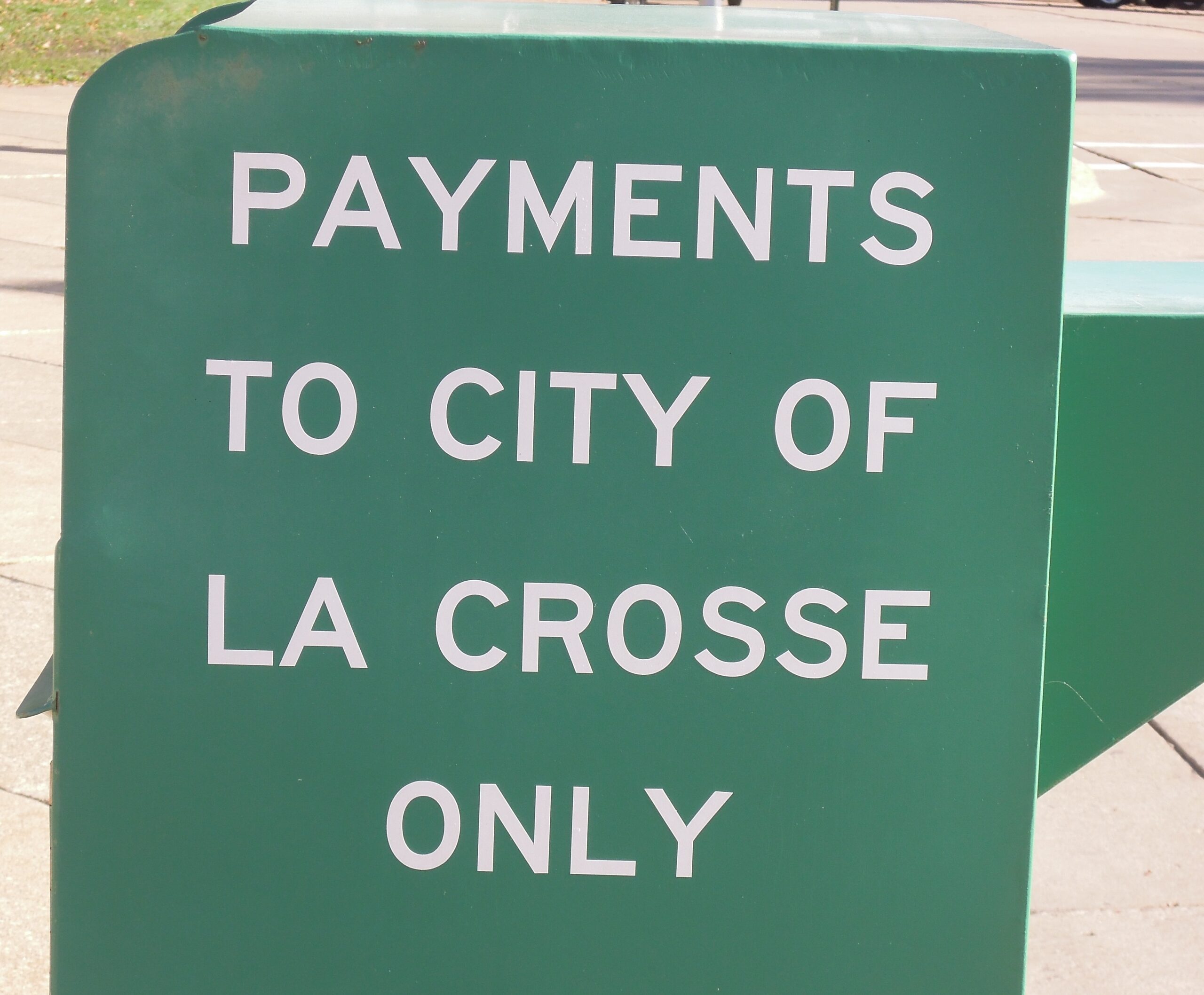 City of La Crosse payment dropbox
