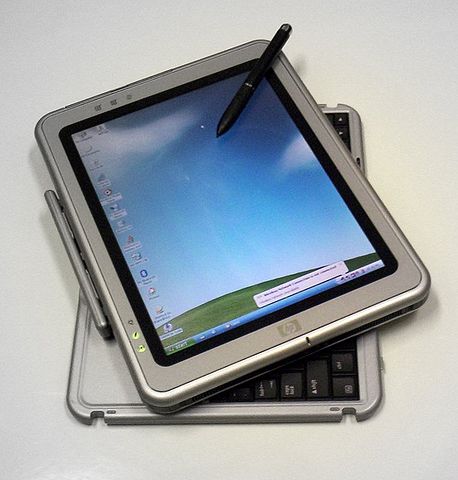 tablet computers, image by Wikimedia Commons user Janto Dreijer