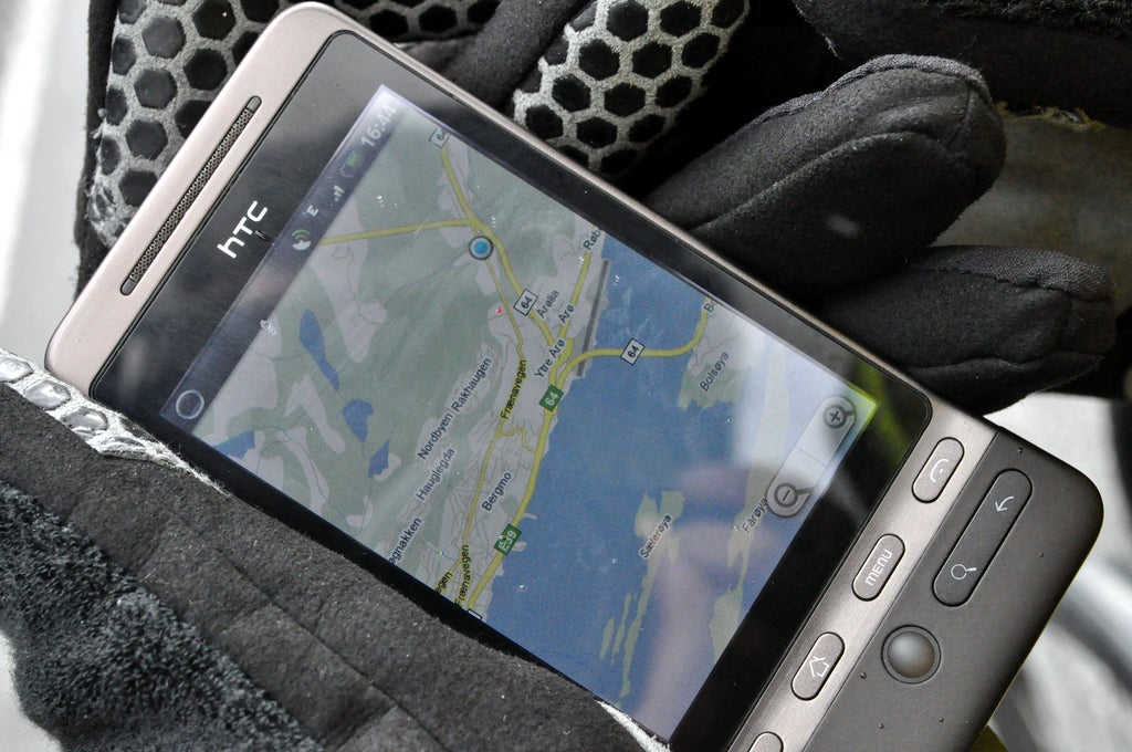 GPS map on cell phone