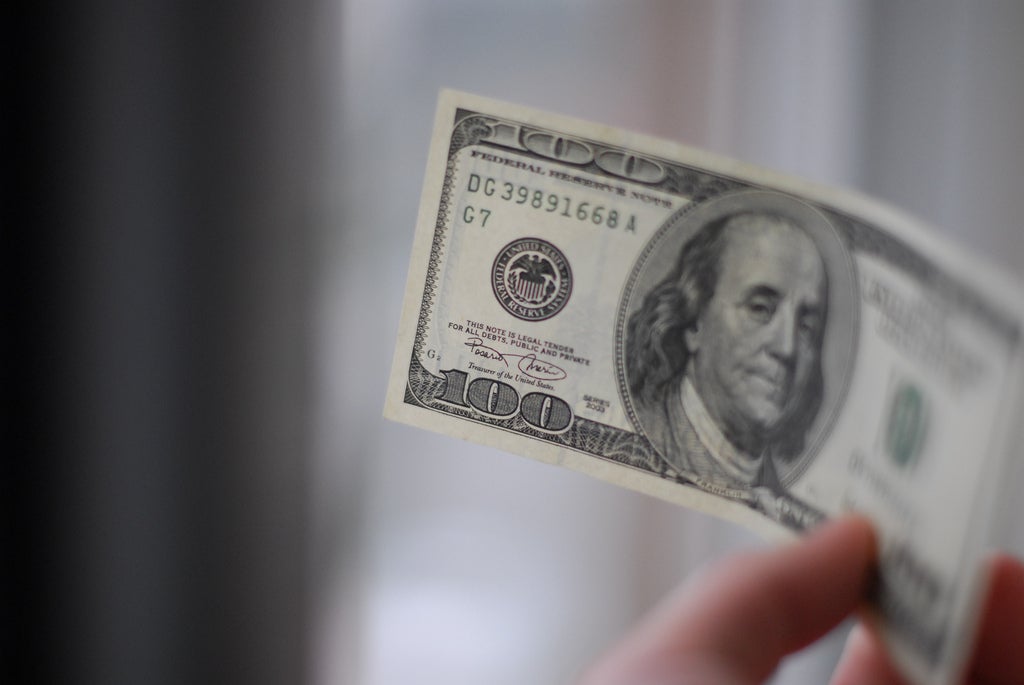 100 dollar bill, money