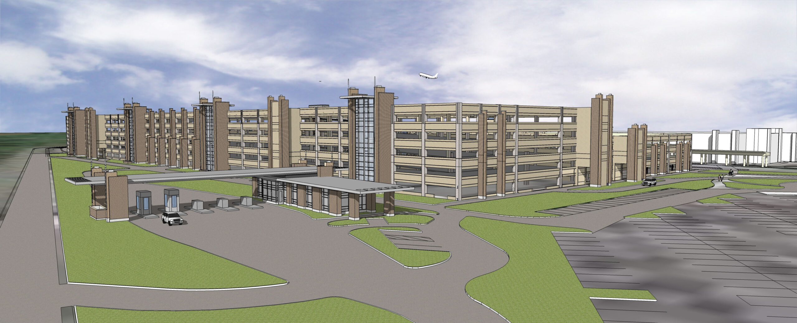 Dane County Regional Airport rendering of new parking garage