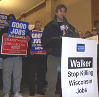 Backers of high-speed project rail against Walker