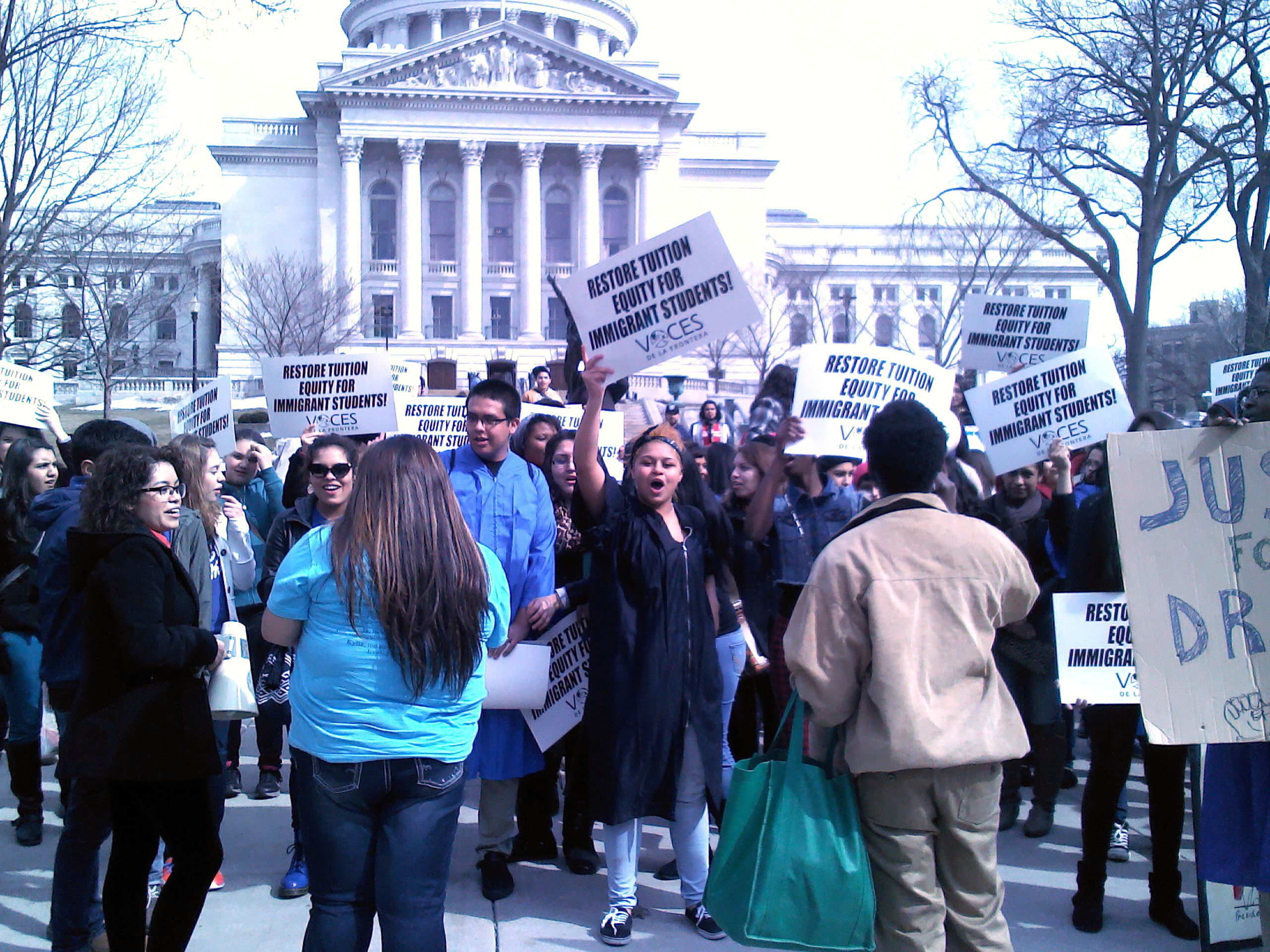 Students rally at the Capitol for in-state tuition for undocumented immigrants
