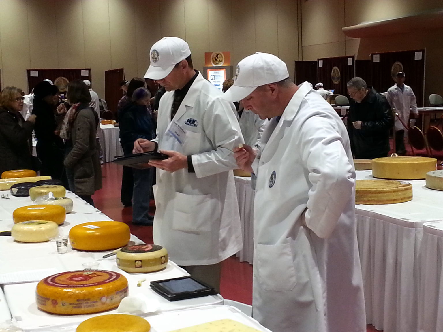Judges at the 2014 World Cheese Championship