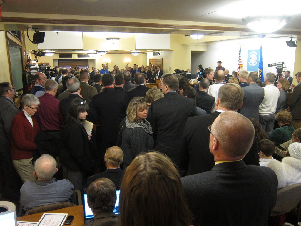 School district administrators showed up in force to testify against a bill that would undermine Common Core education standards