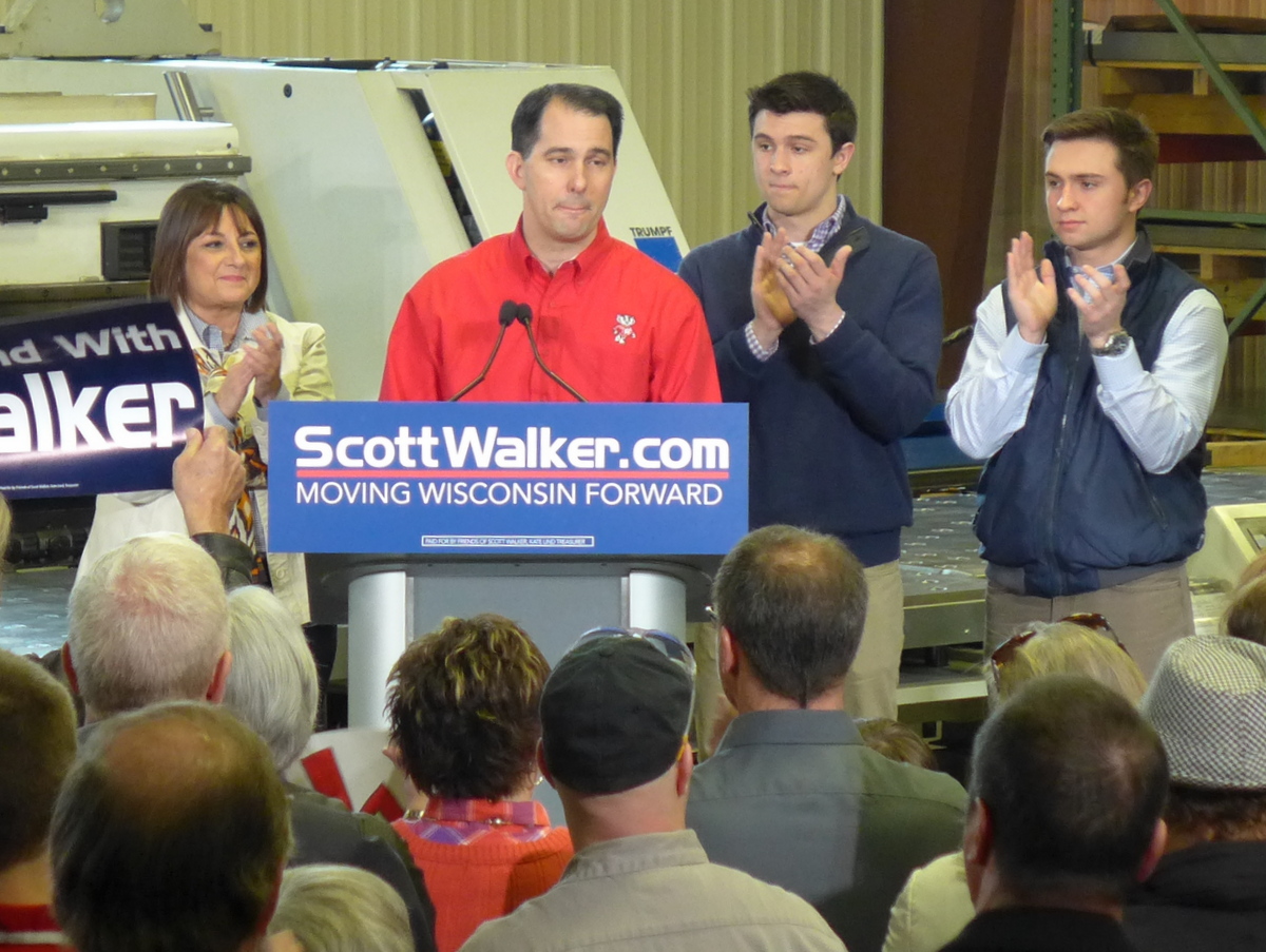 Gov. Scott Walker officially announces his re-election campaign, 4/15/2014
