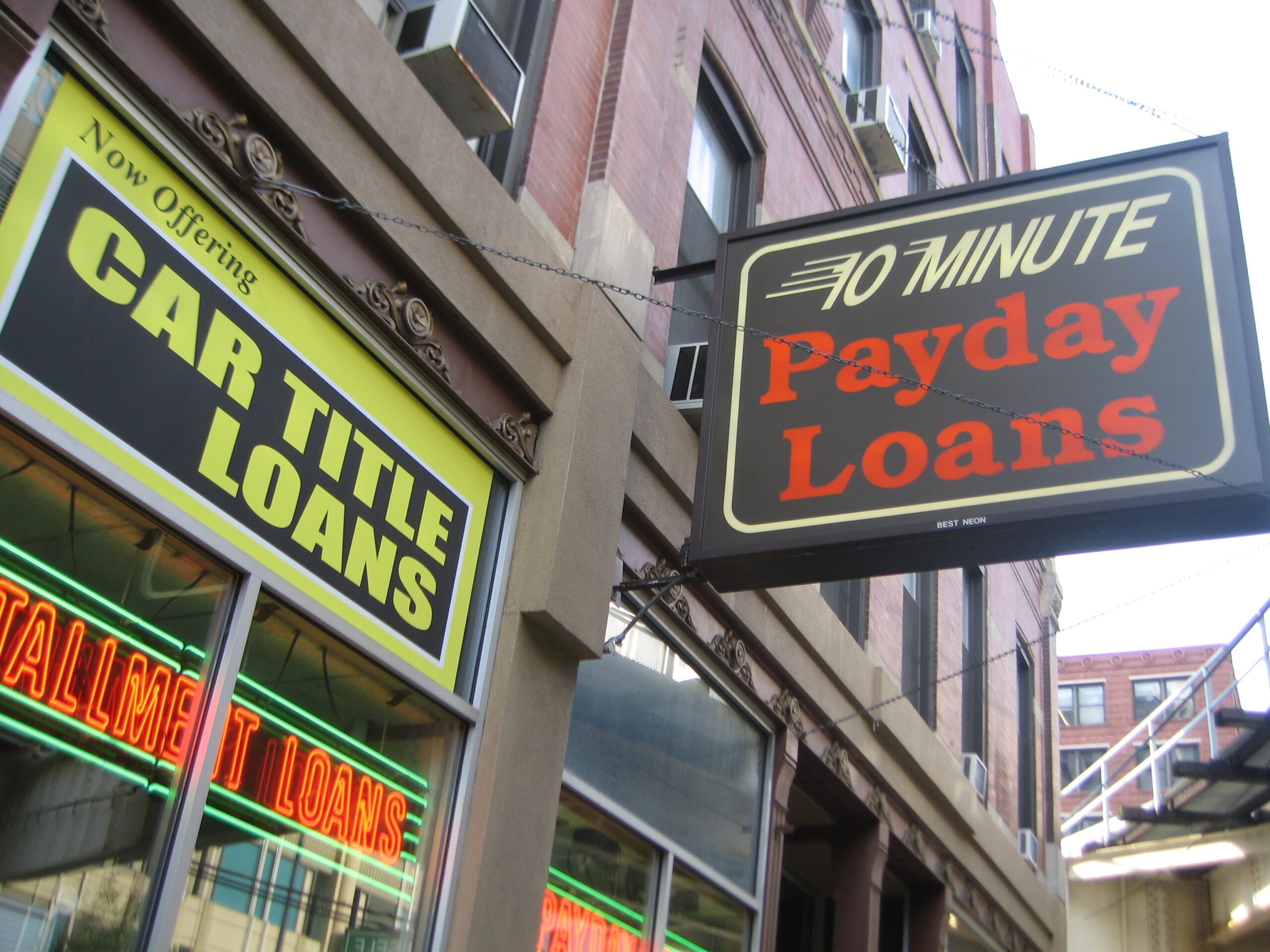 Payday Loans signs