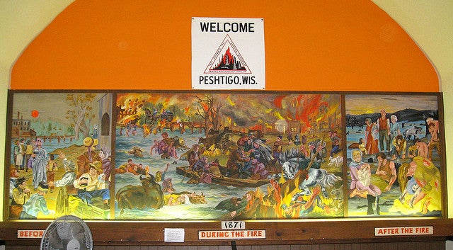 Peshtigo Fire mural