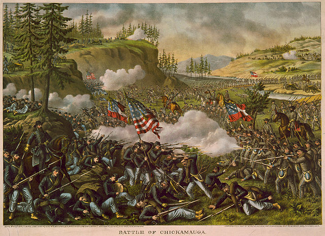 battle of chickamauga, public domain