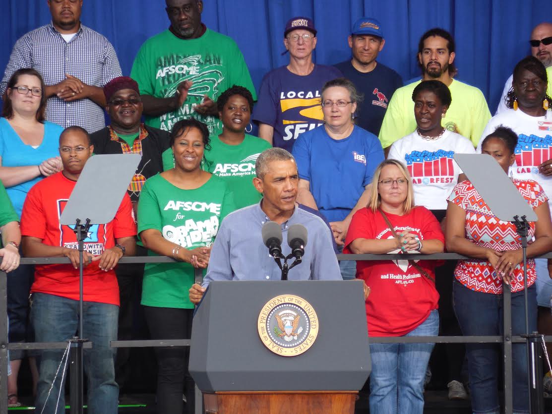 Obama References State’s Collective Bargaining Battle During Labor Day Visit To Milwaukee