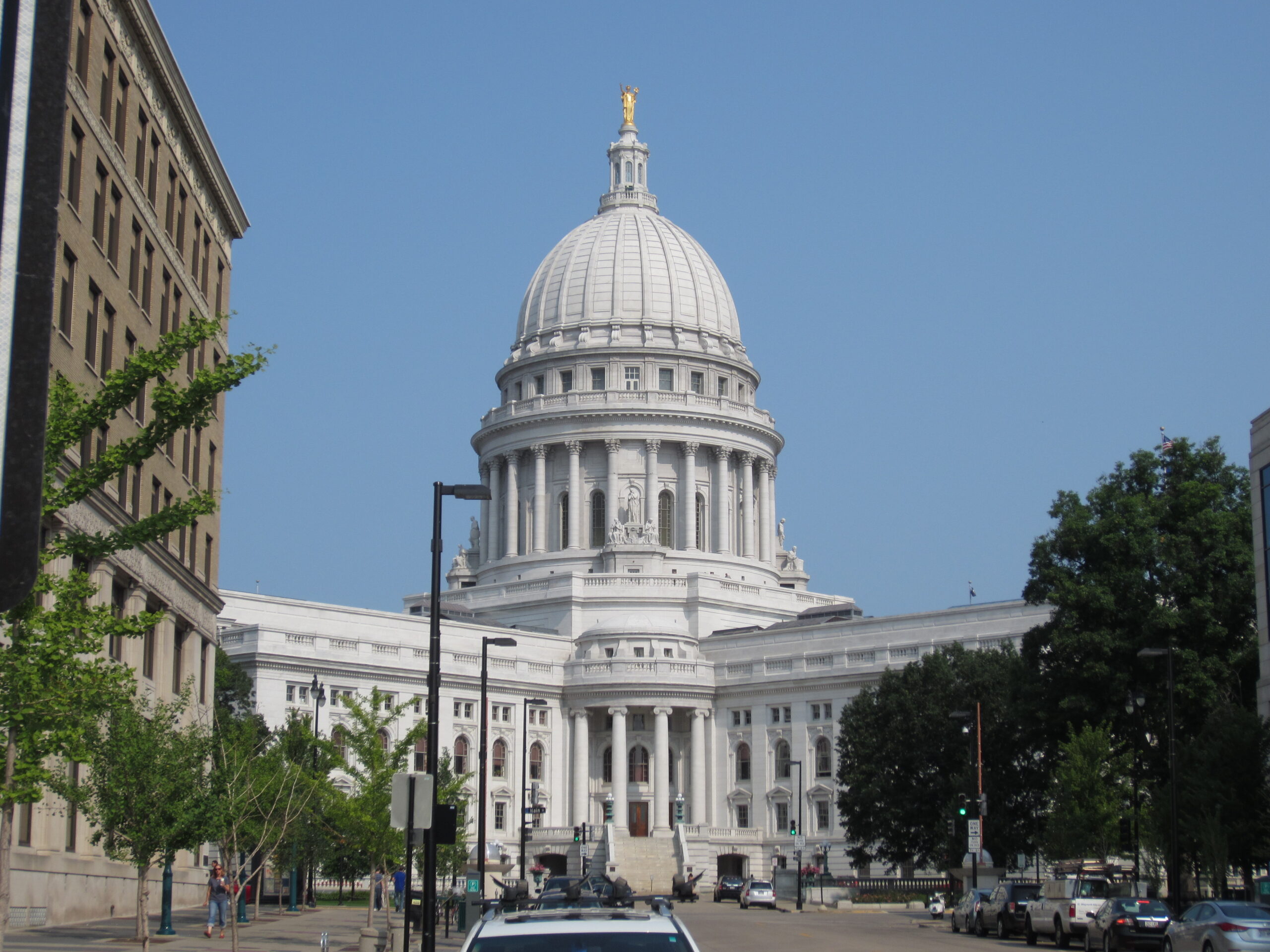 Wisconsin state capitol building in Madison