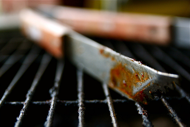 When grilling, it's important to use separate tongs for separate meats to avoid spread of bacteria.