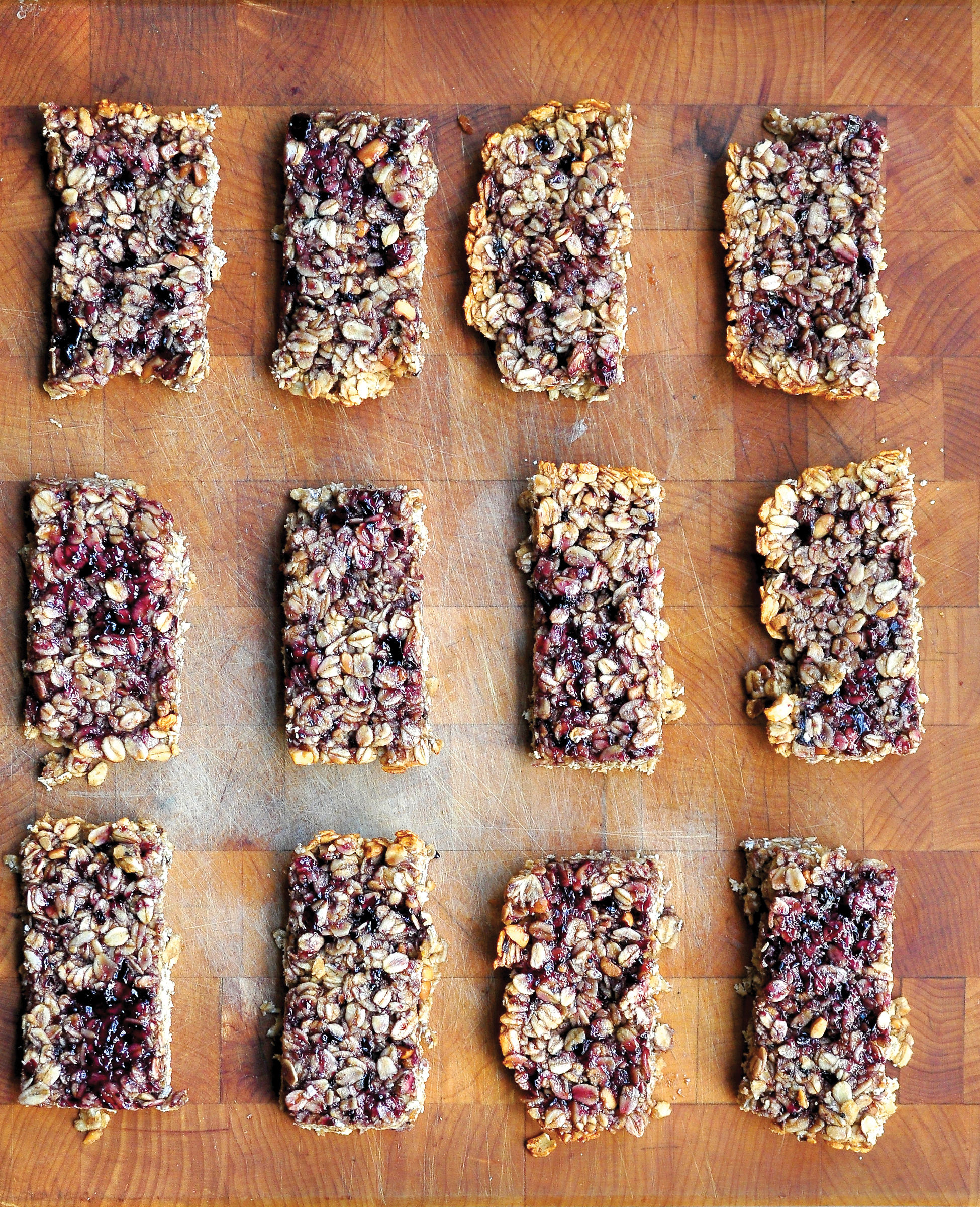 Peanut Butter and Jelly Granola Bars