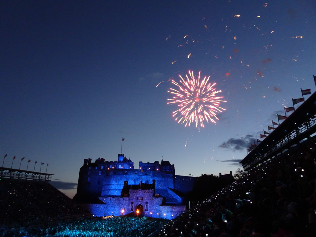 Fireworks over Edinburgh Castle