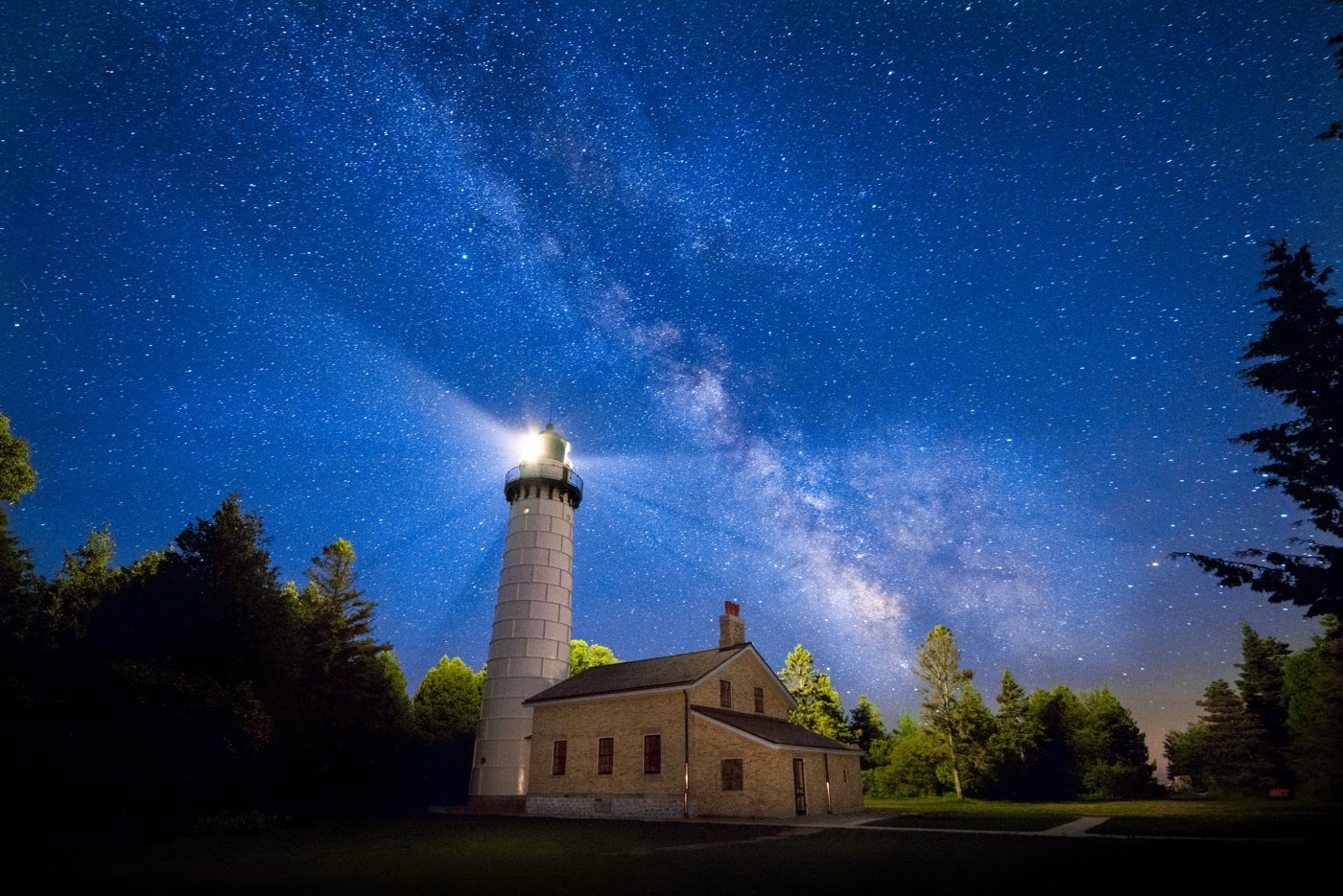 image of light house at cana island wisconsin