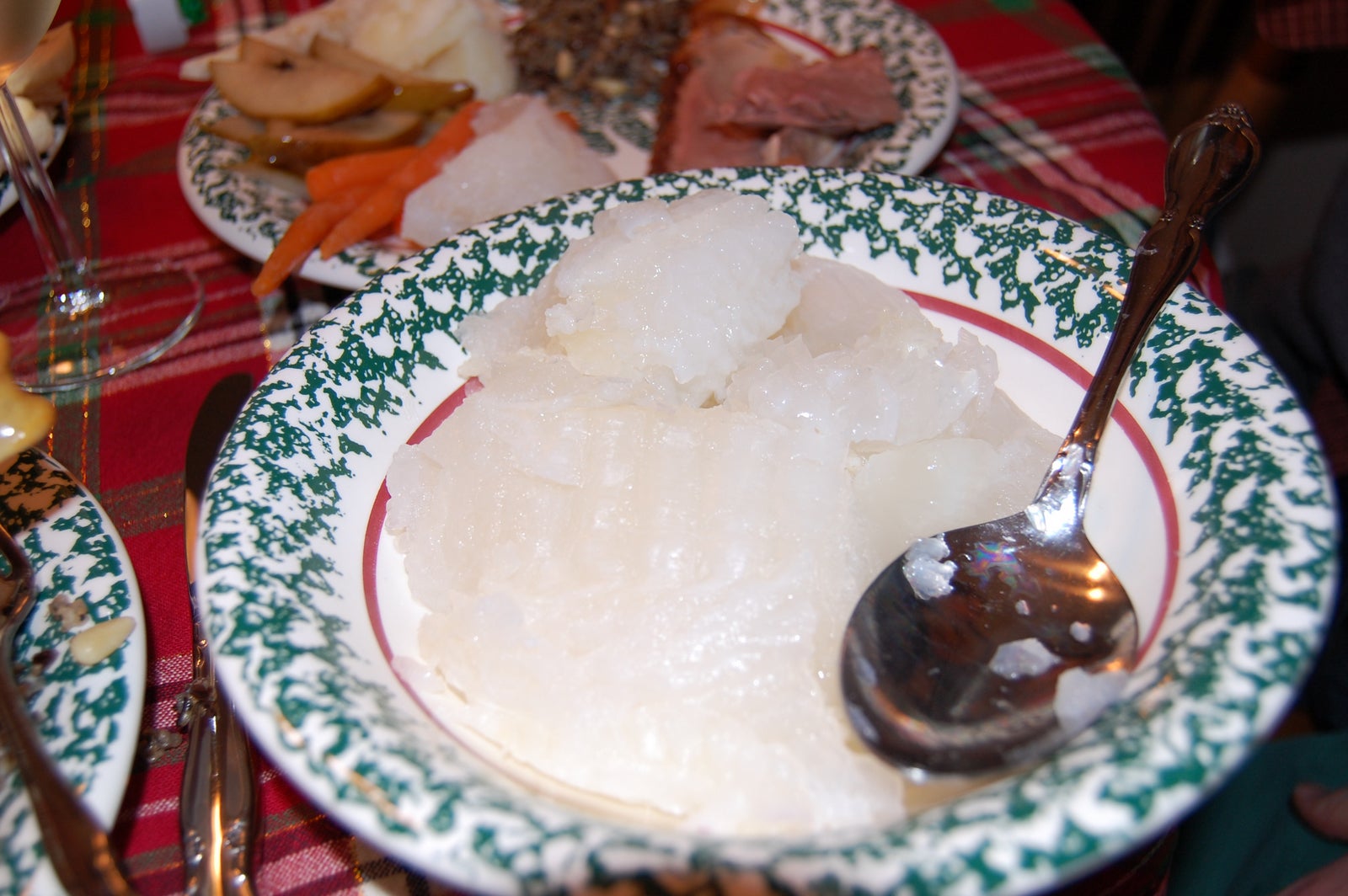 Plate of lutefisk