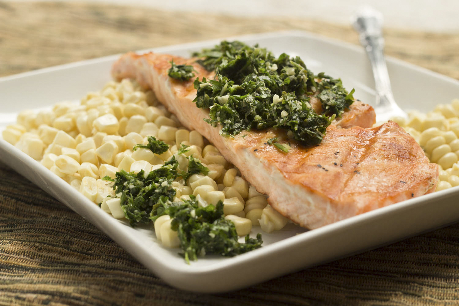Recipe: Grilled Salmon with Fresh Herb Pesto
