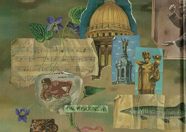 Detail from the cover of the State of Wisconsin 1975 Blue Book