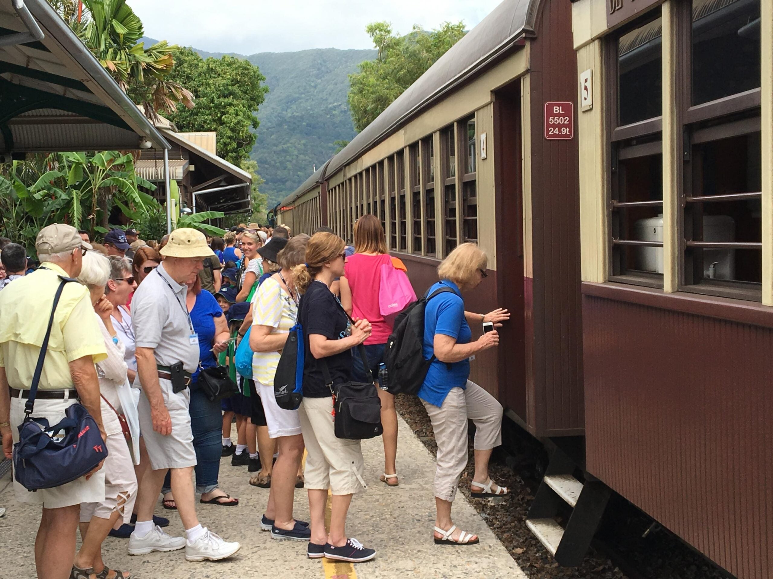 Boarding the Kuranda Scenic Train - Photo by Allen Rieland