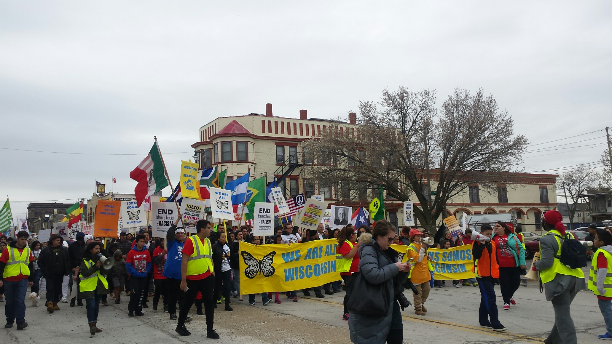 May Day march in Milwaukee