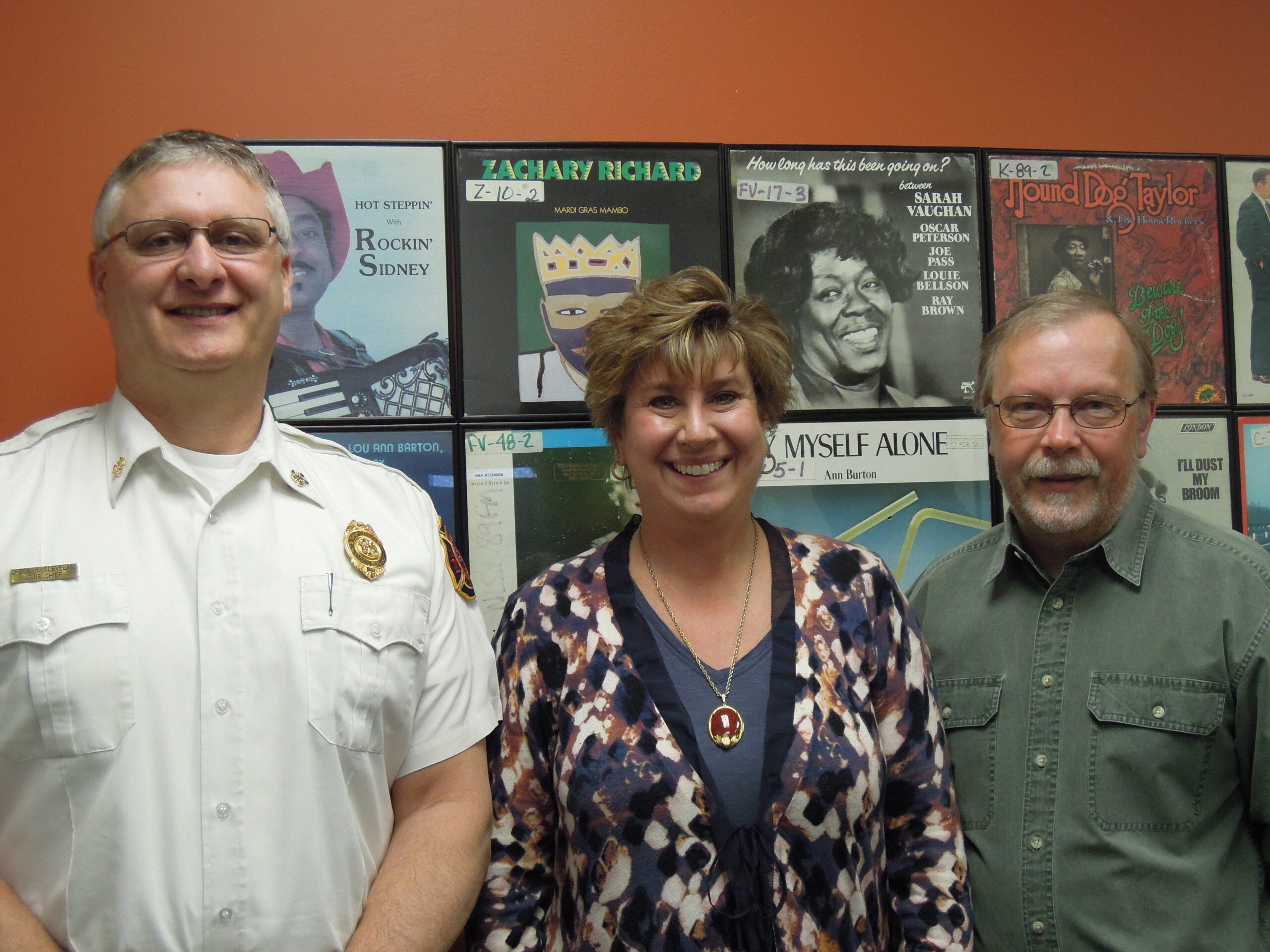 La Crosse Fire Chief Gregg Cleveland, Wisconsin state Senate Minority Leader Jennifer Shilling, CARS Member Alan Stankevitz