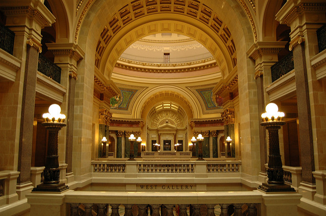Inside of the Wisconsin State Capitol