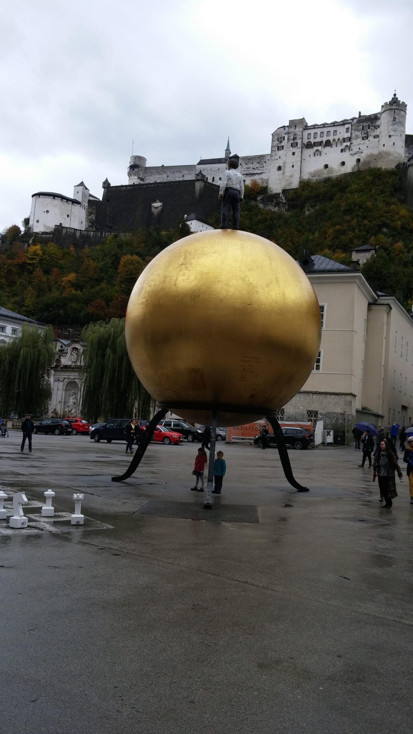Photo of metal sculpture in Salzburg castle