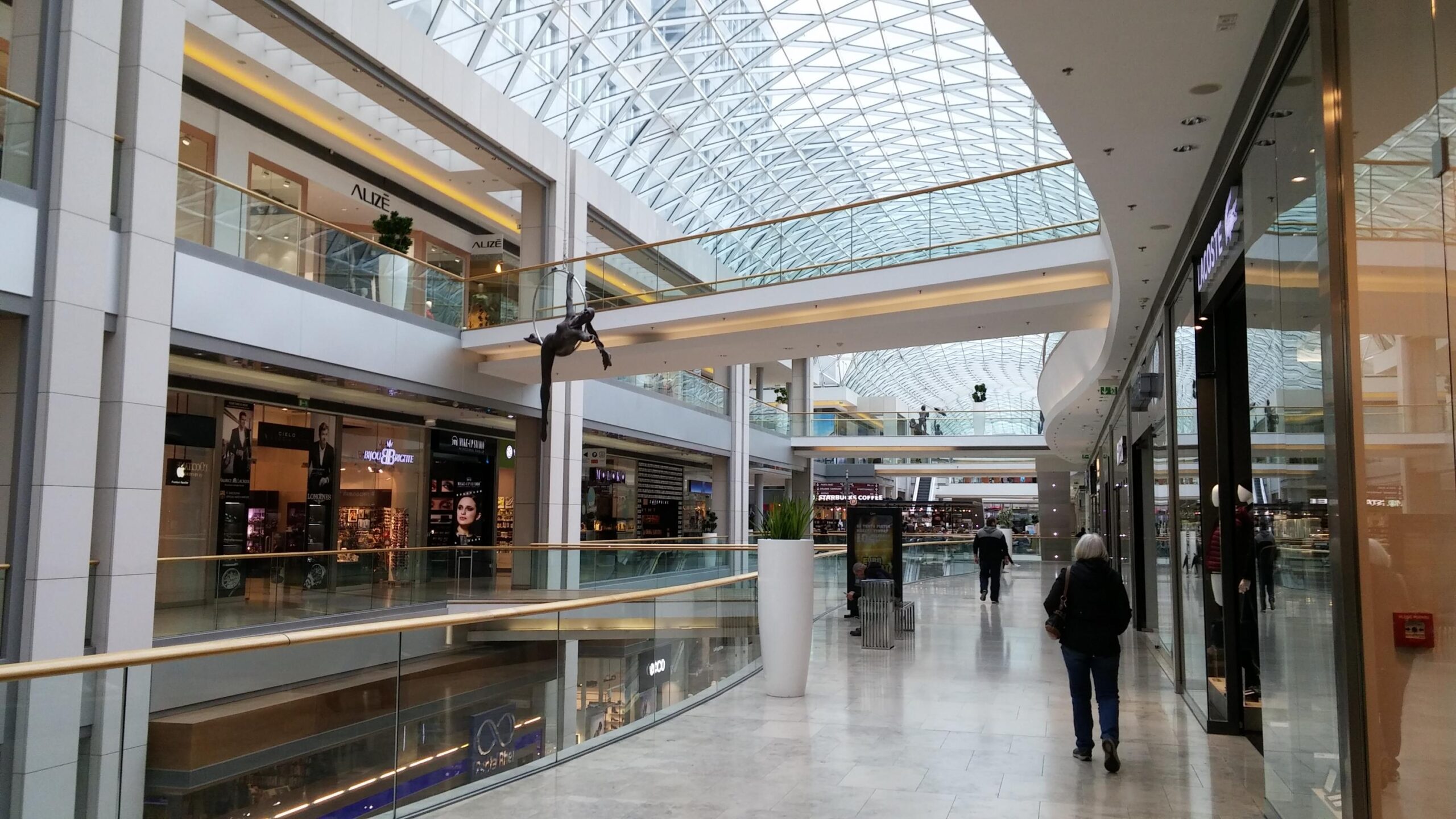 Photo of a modern shopping mall in Bratislava,Slovakia