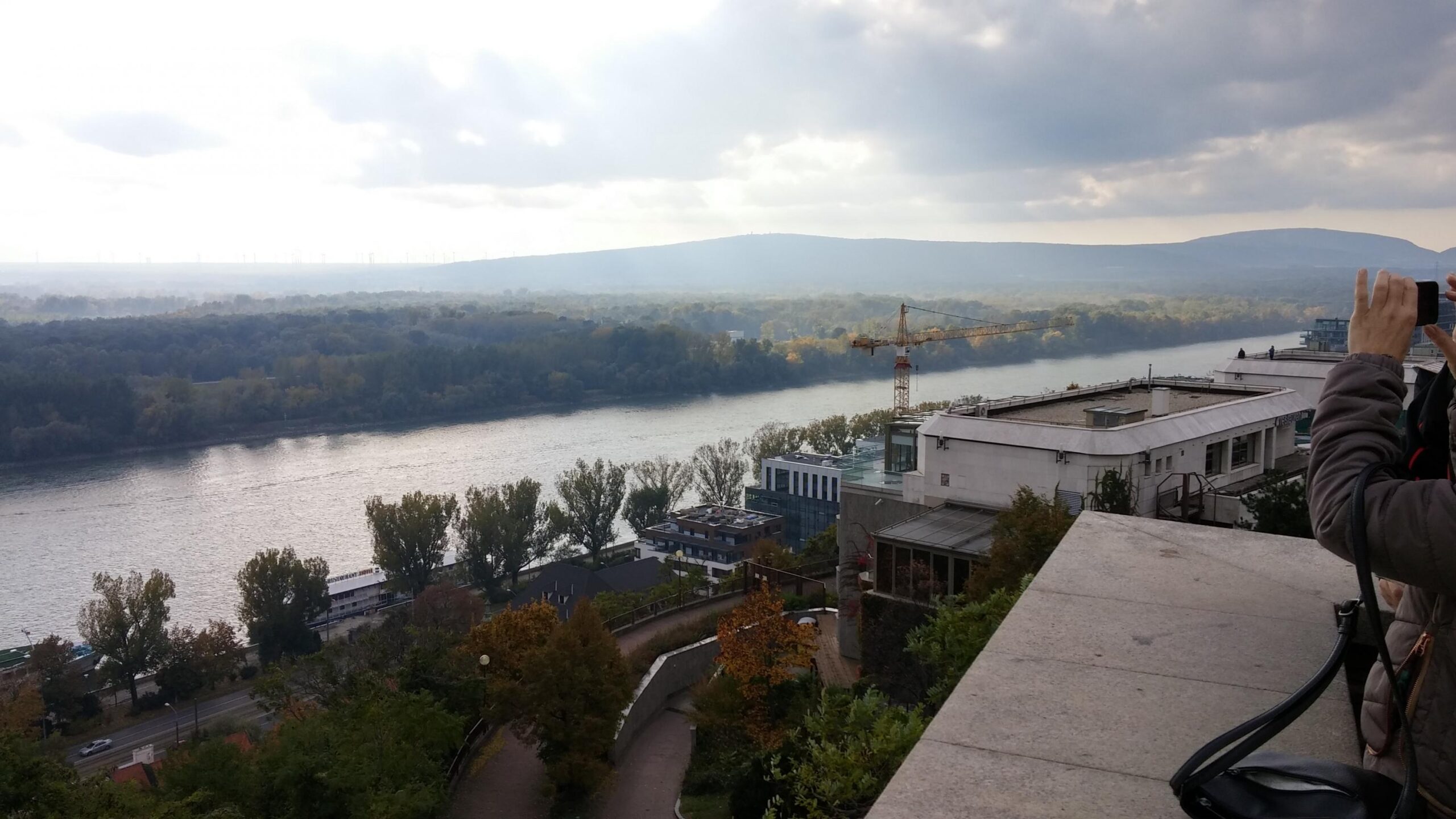 Photo of the Danube River from the Bratislava Castle