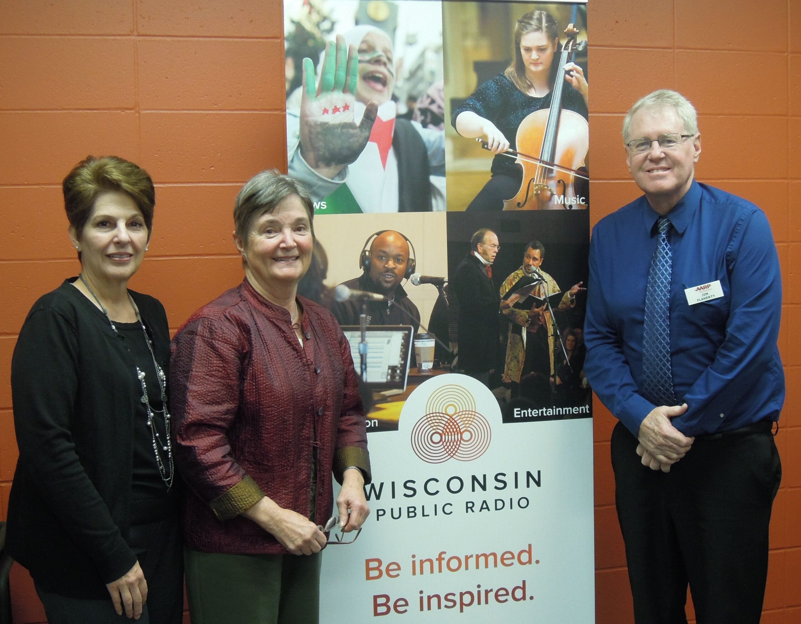 Teri Lehrke, Jan Gallagher and Jim Flaherty