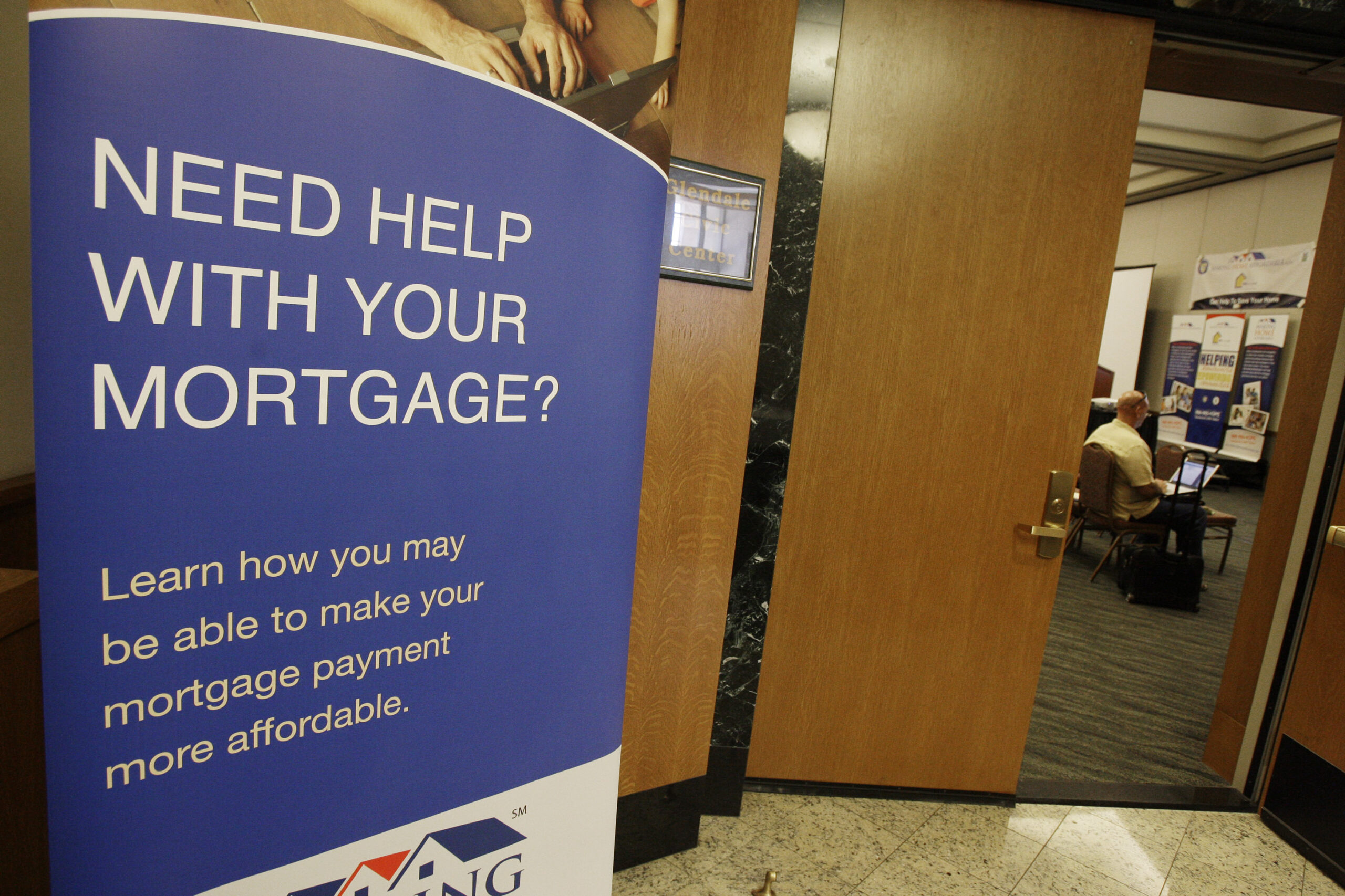 Mortgage help sign