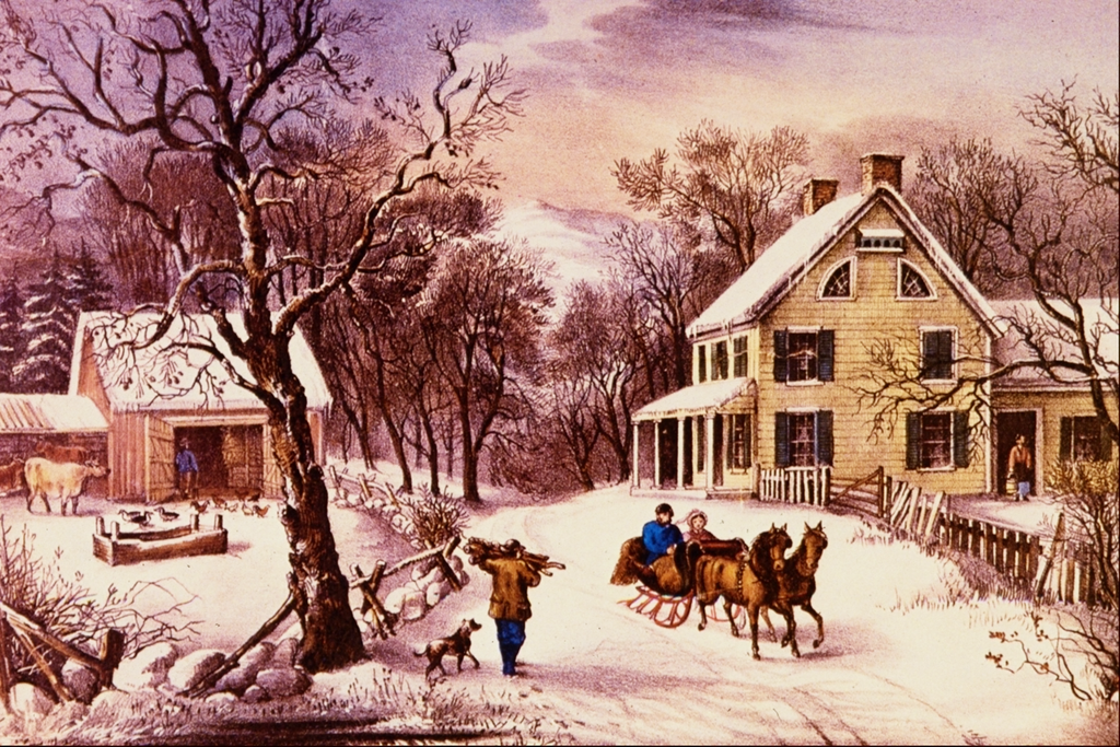 Currier and Ives painting
