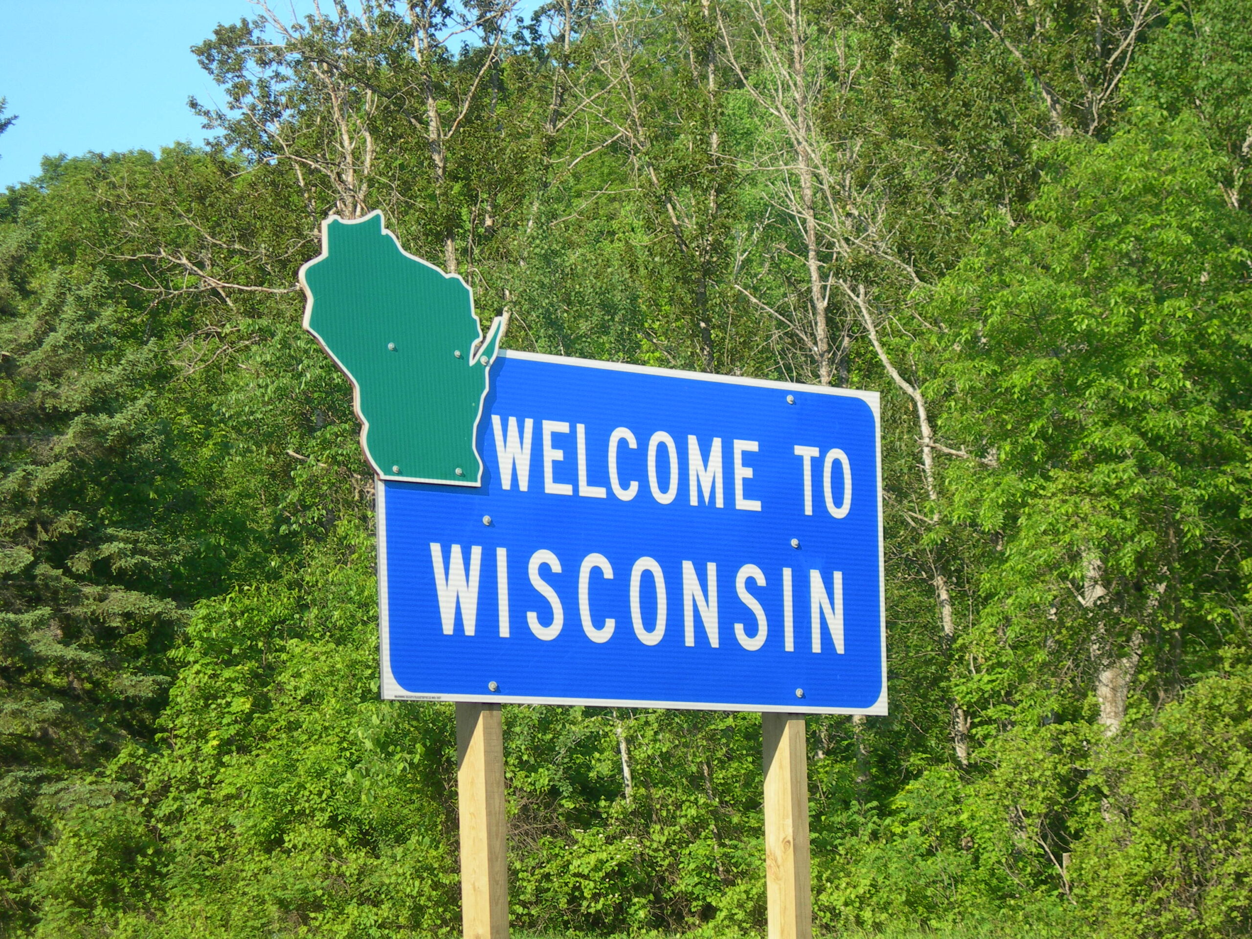 Wisconsin welcome sign