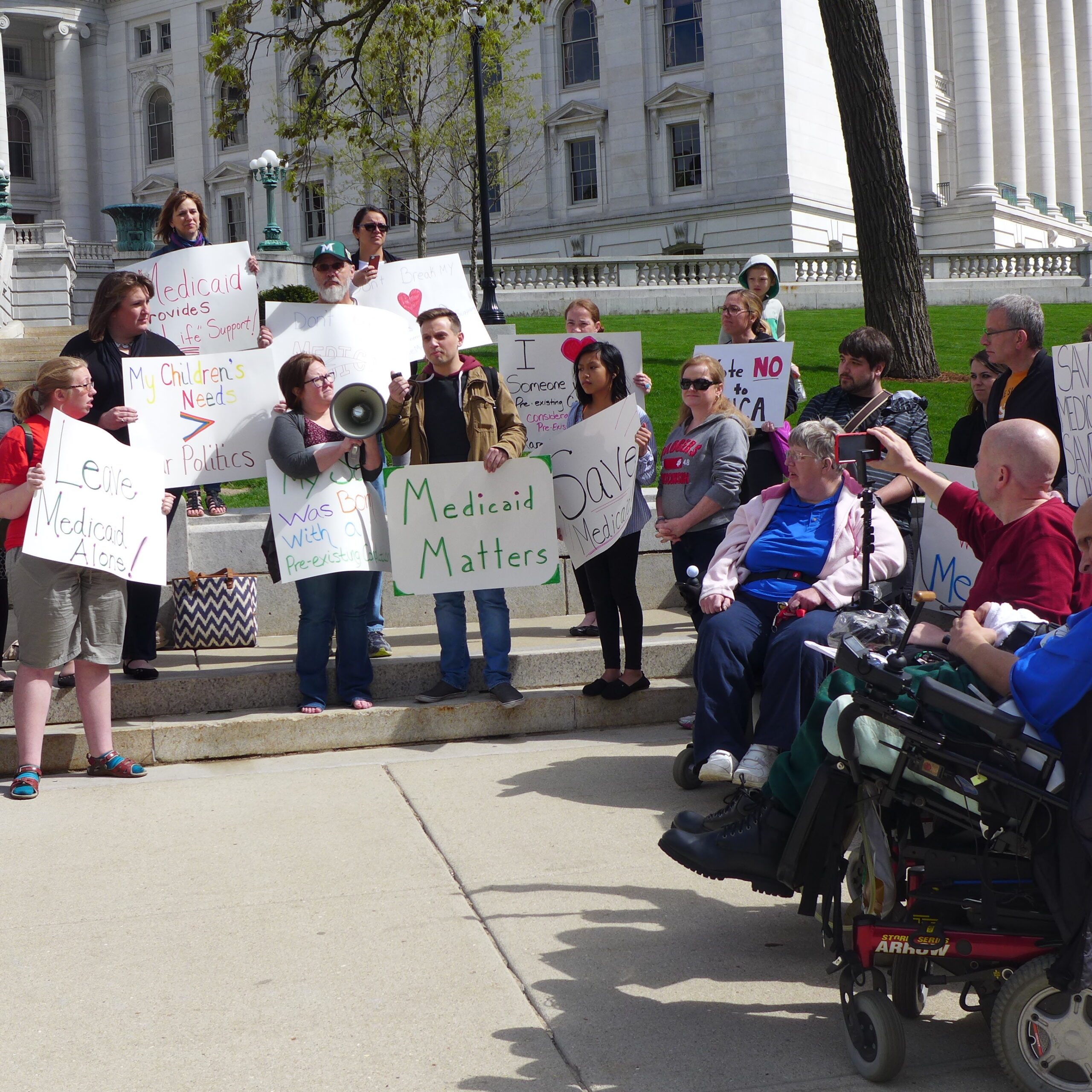 At Madison Rally, AHCA Opponents Say Medicaid Cuts Will Hurt Wisconsinites