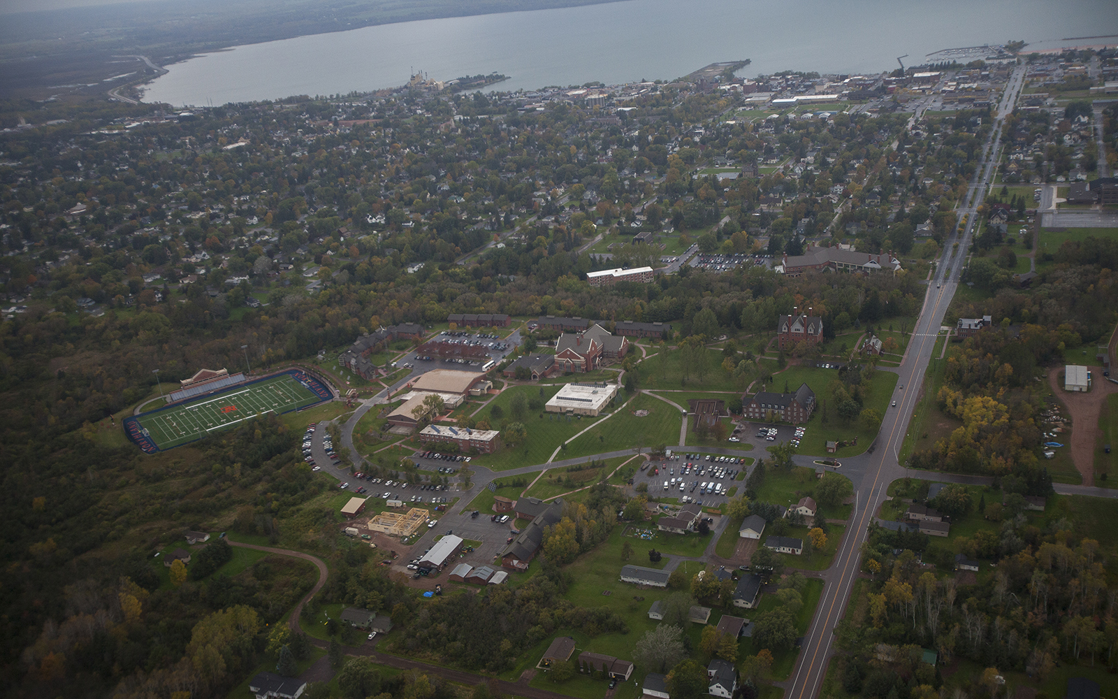 Aerial view of Northland College