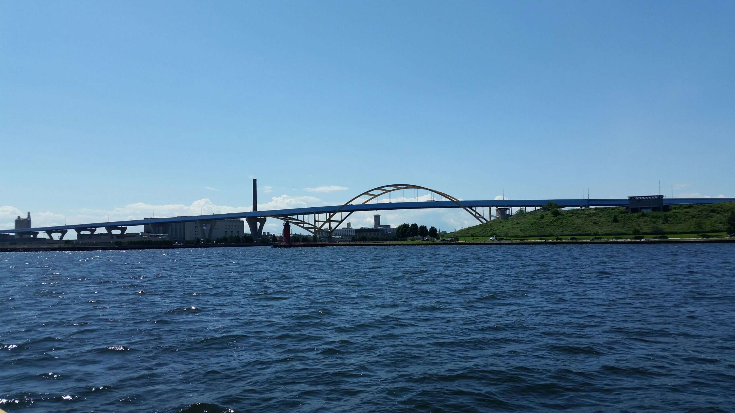 Milwaukee Harbor and Hoan Bridge
