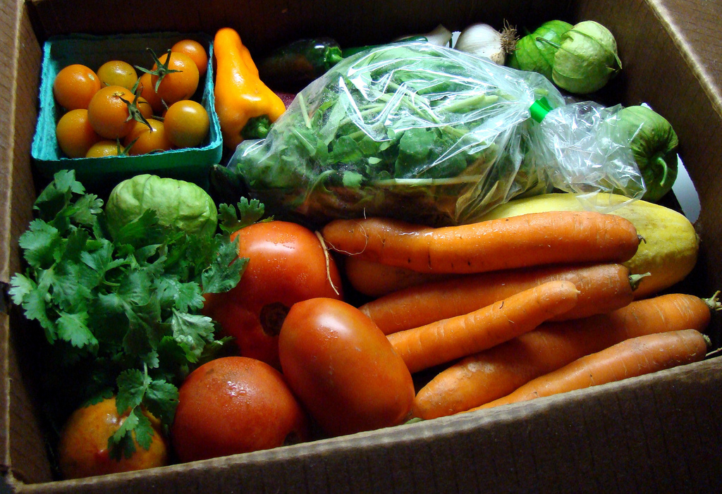Organic vegetables from Driftless Organics
