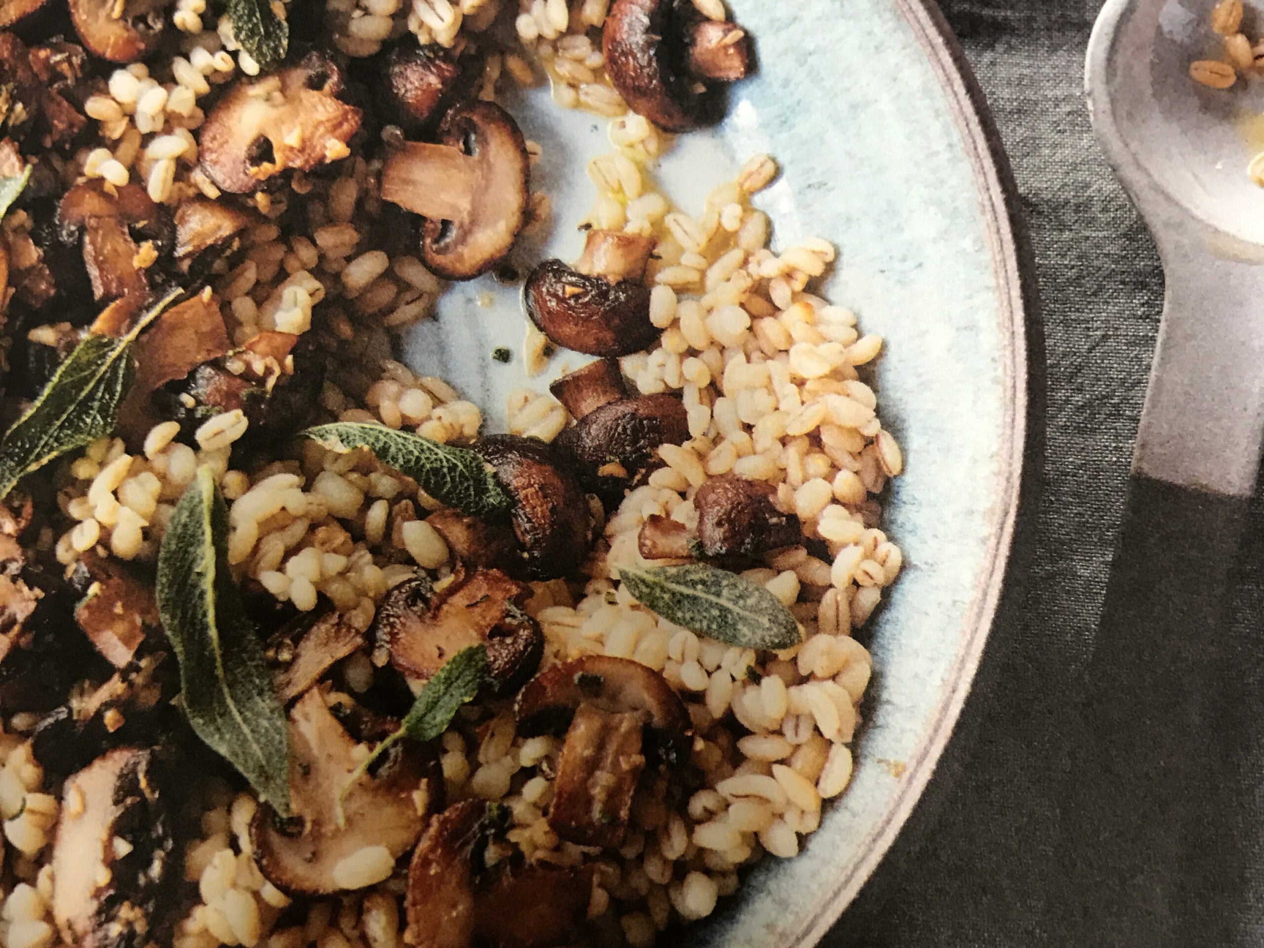 Barley with Muchrooms and Sage