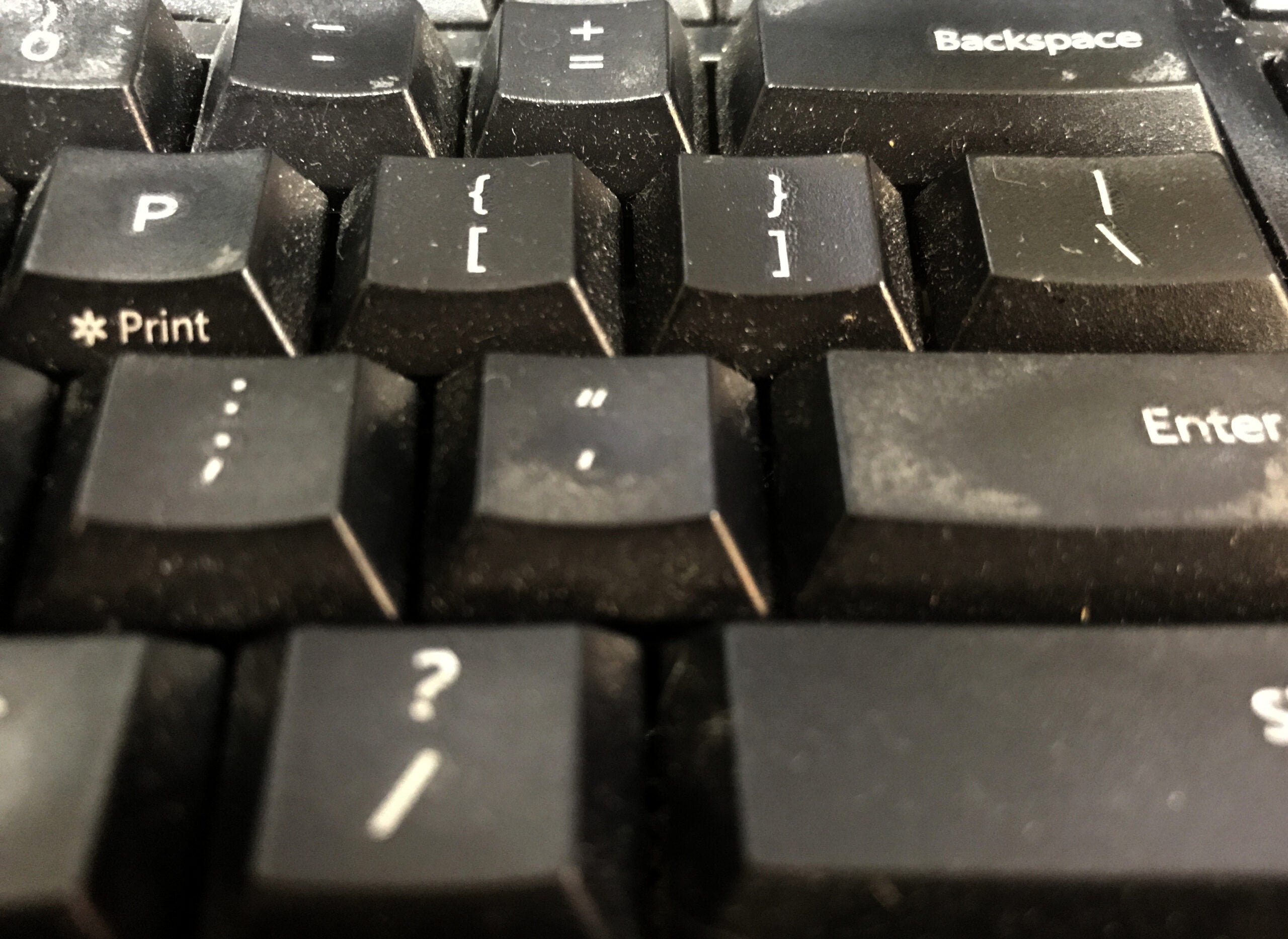 dirty keyboard