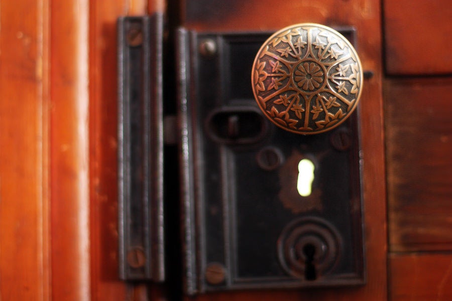 Door Knob Key Latch Home