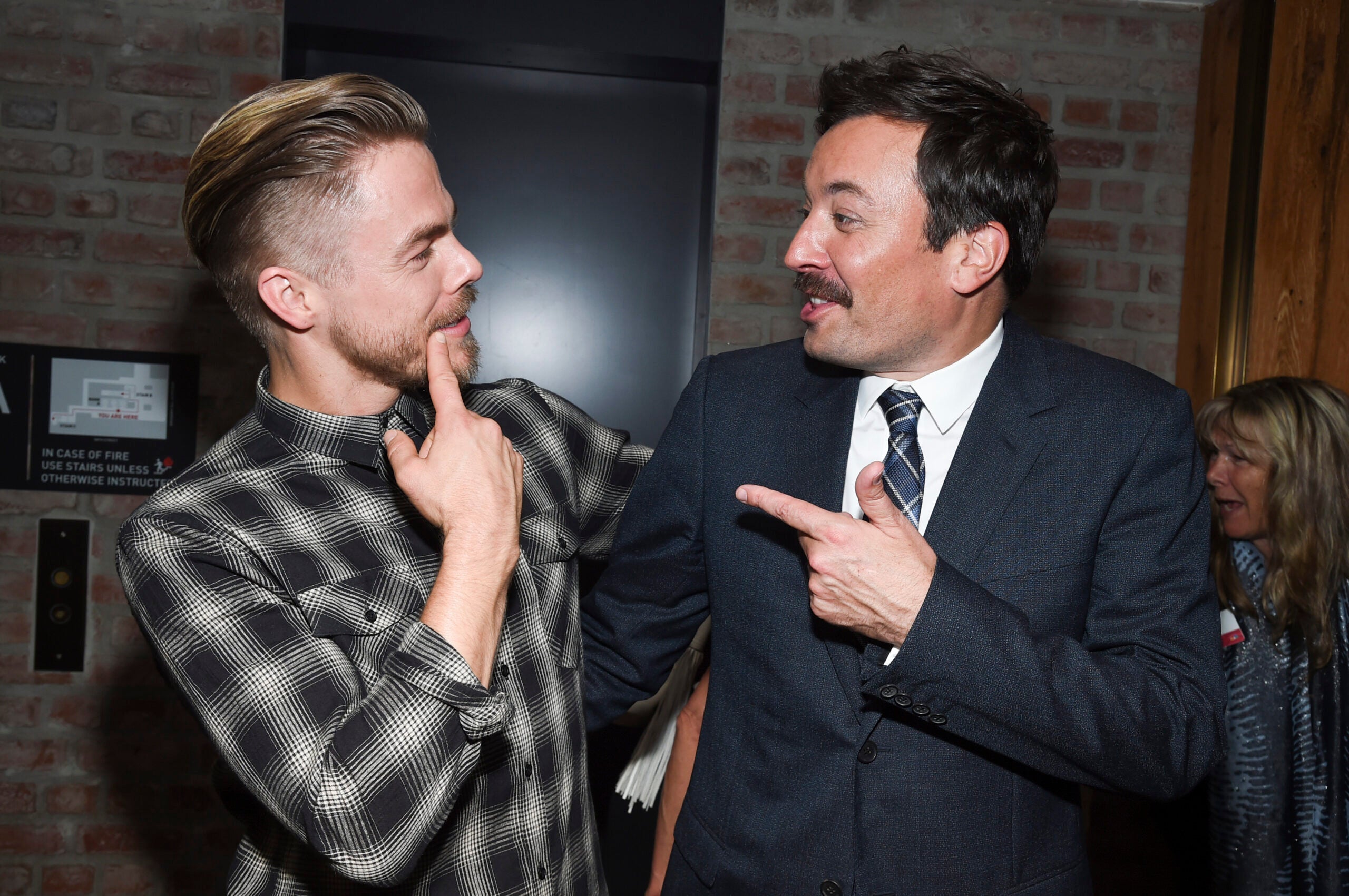 Derek Hough and Jimmy Fallon