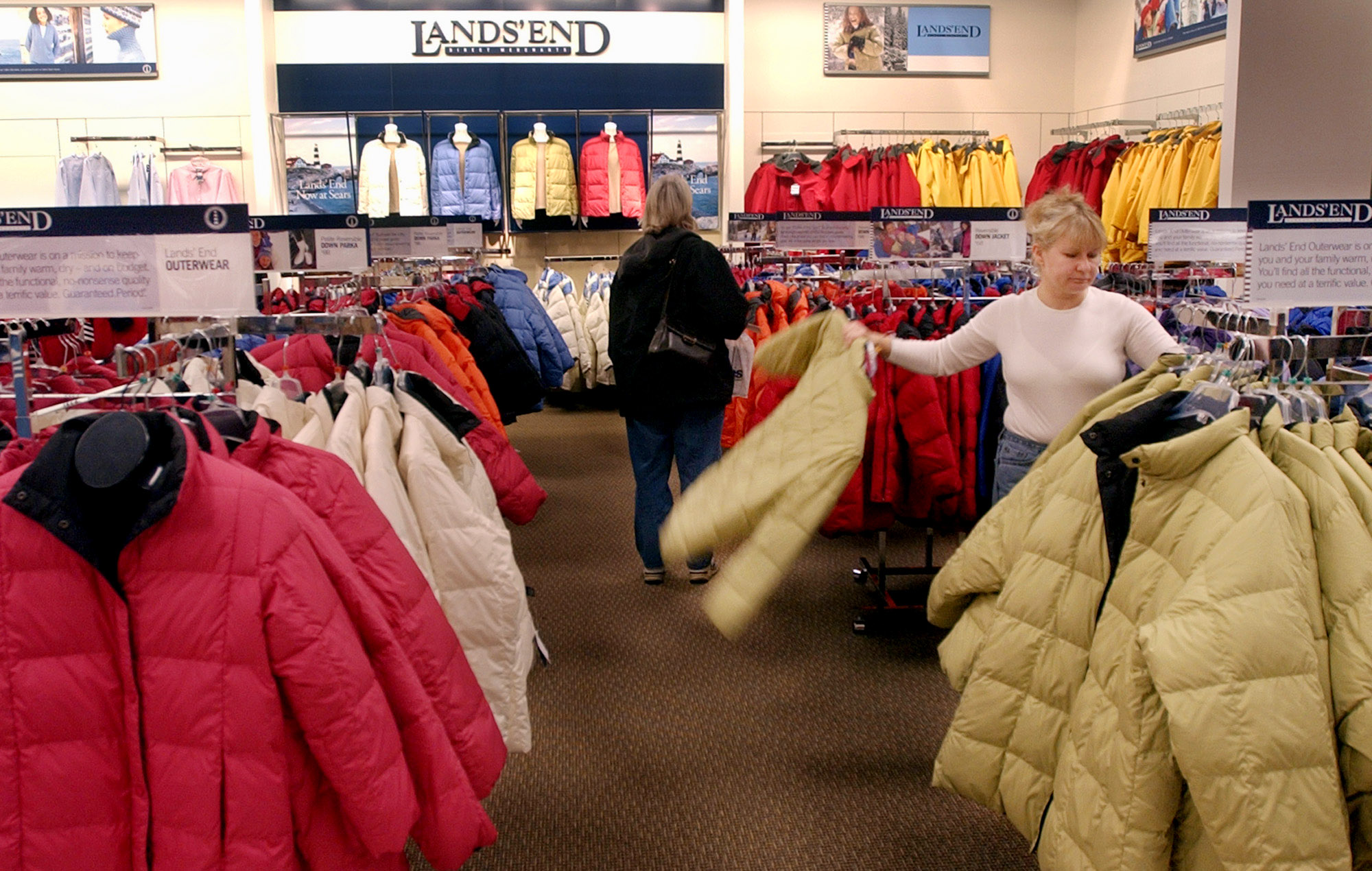 Inside of Lands' End store