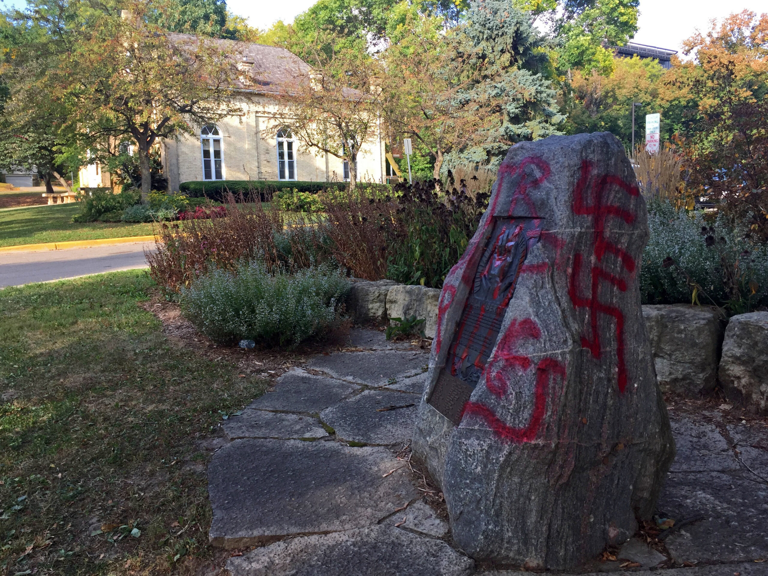 vandalism at James Madison Park
