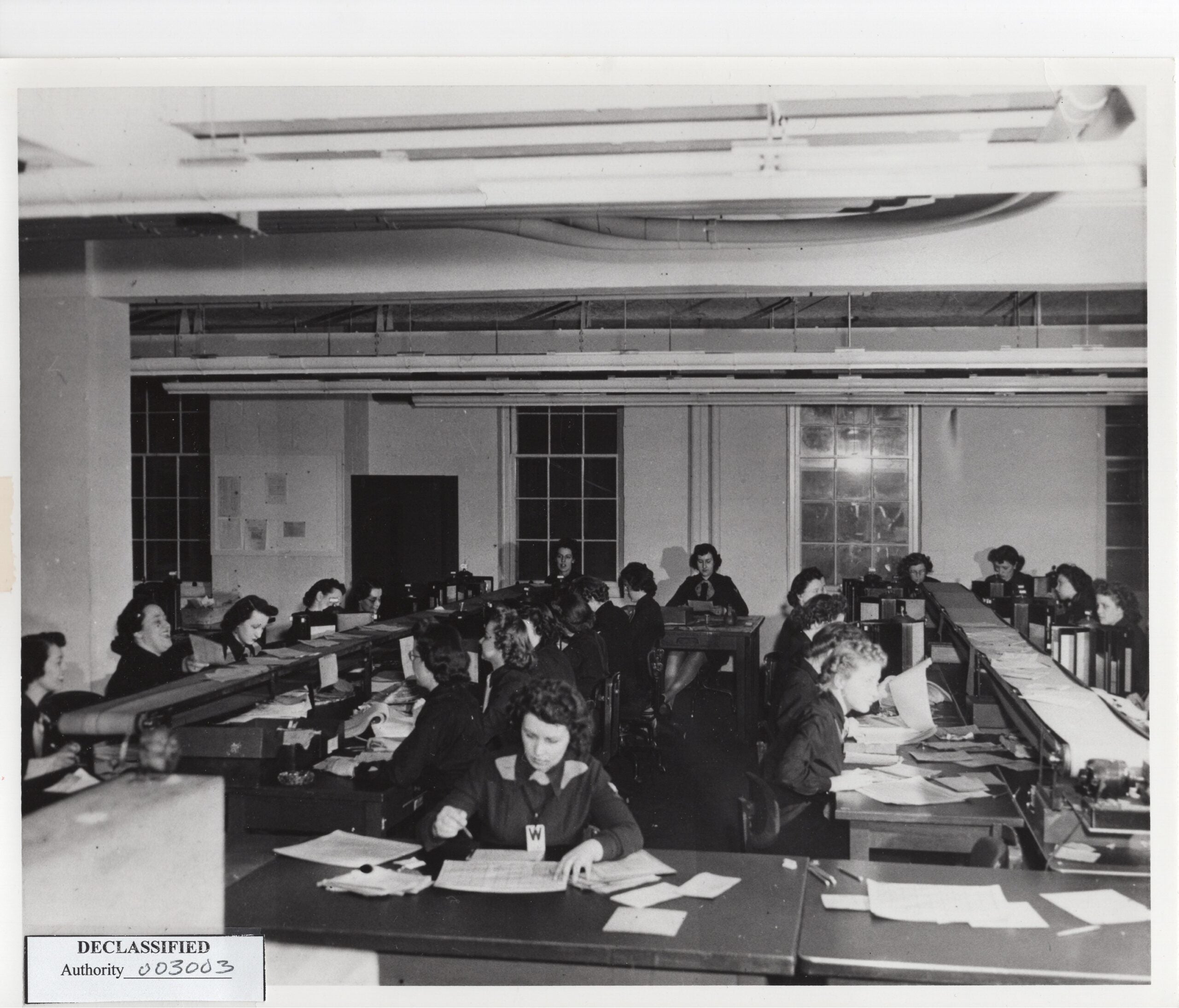 Women breaking naval codes during WWII