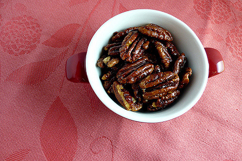 Candied Spiced Pecans With Rosemary