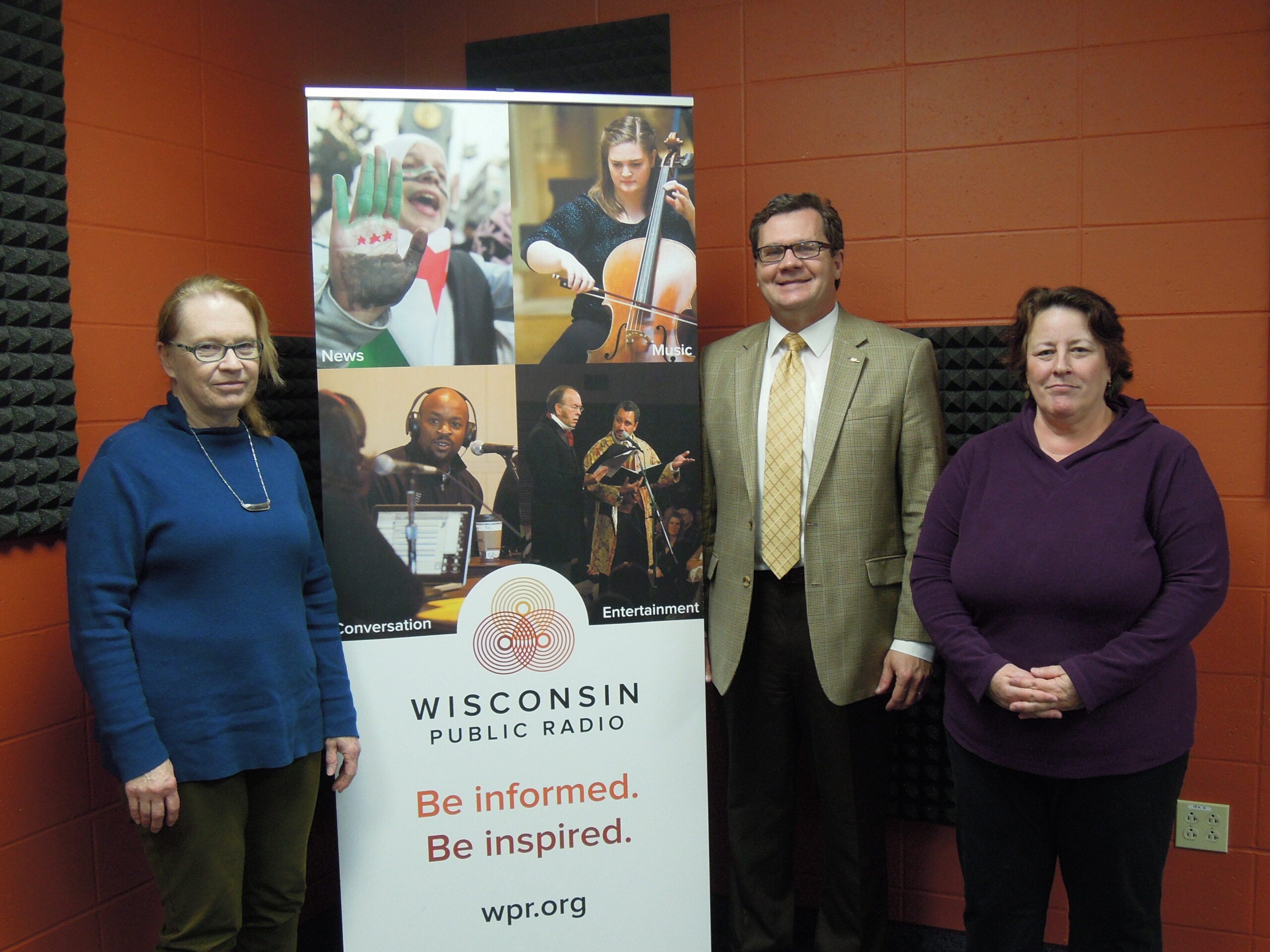 Peggy Derrick, Tim Kabat and Barbara Kooiman