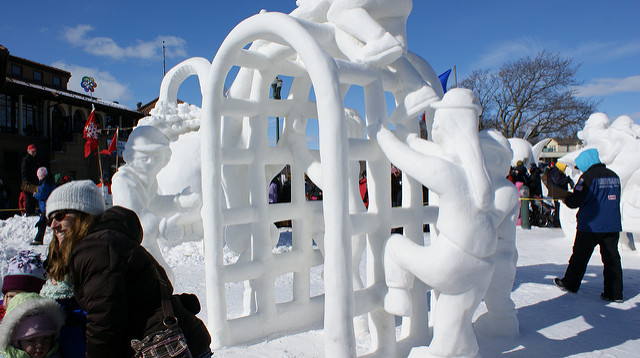 Snow sculptures