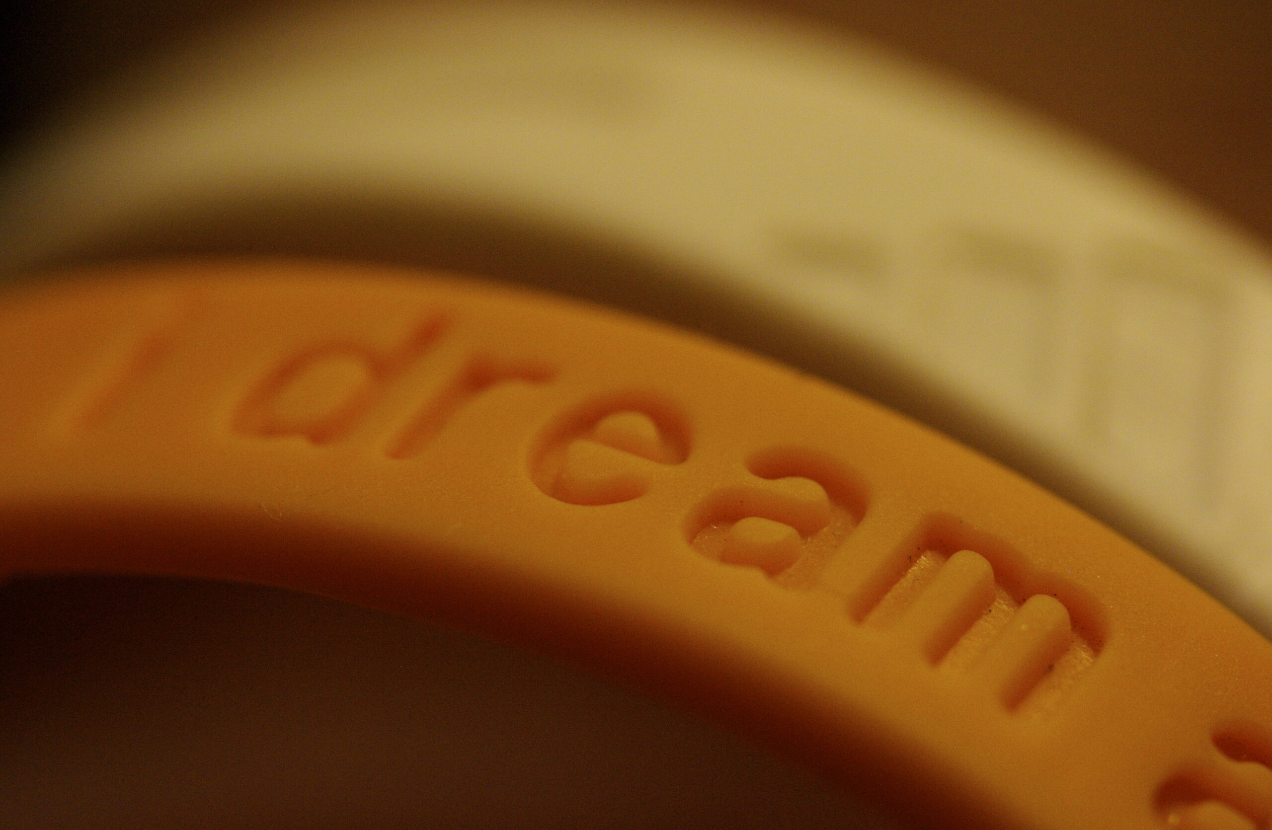 close up of dream wrist band