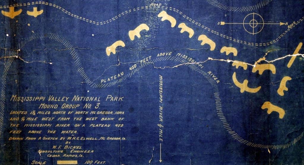 Historic document from the effort to create "Mississippi Valley National Park"  in the early 20th Century which eventually lead to the establishment of Effigy Mounds National Monument.