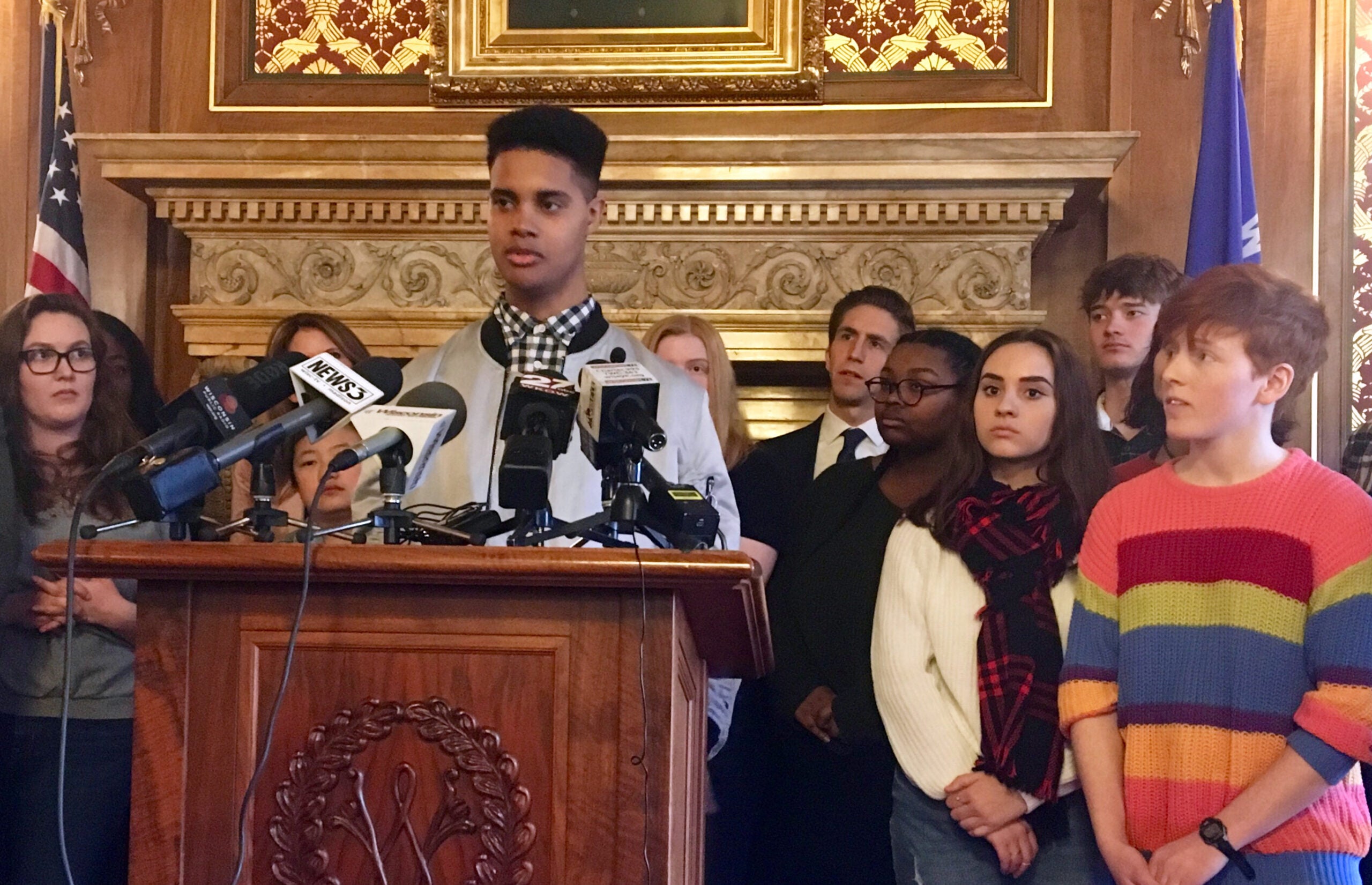 Madison East High School senior Carlos Vanhook